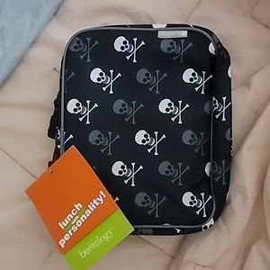 Bentology Insulated Lunch Box Sleeve - Securely Cover Your Bento Box (Skulls)